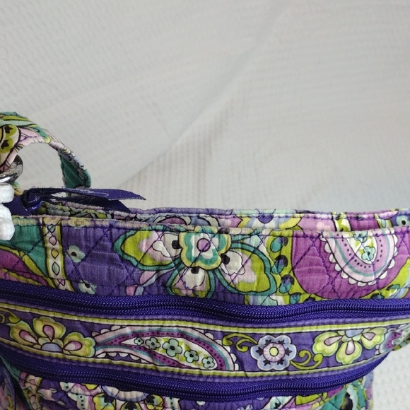Vera Bradley Triple Zip Hipster Crossbody In Heather Pattern - Picture 10 of 15